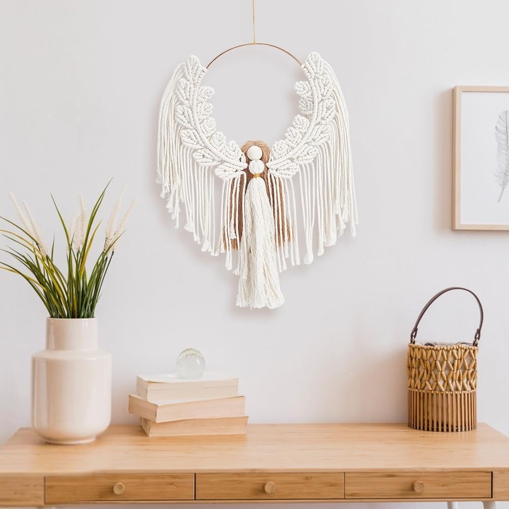 DIY Angel Macrame Kit Boho Wall Hanging Ornament for Beginners