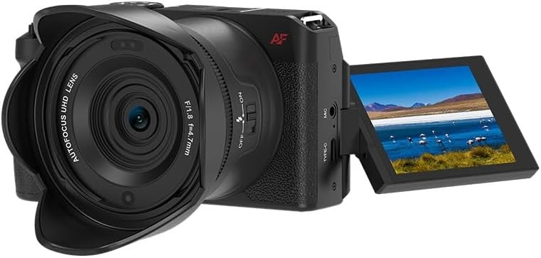 5K Digital Camera 80MP 18X Zoom Flip Screen WiFi Vlogging Cam
