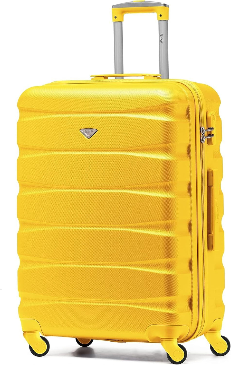 Medium 25” ABS Check-In Suitcase Lightweight Hard Shell 4 Spinner