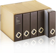 CD DVD Storage Box Holds 120 Discs Media Organizer Stackable Brown