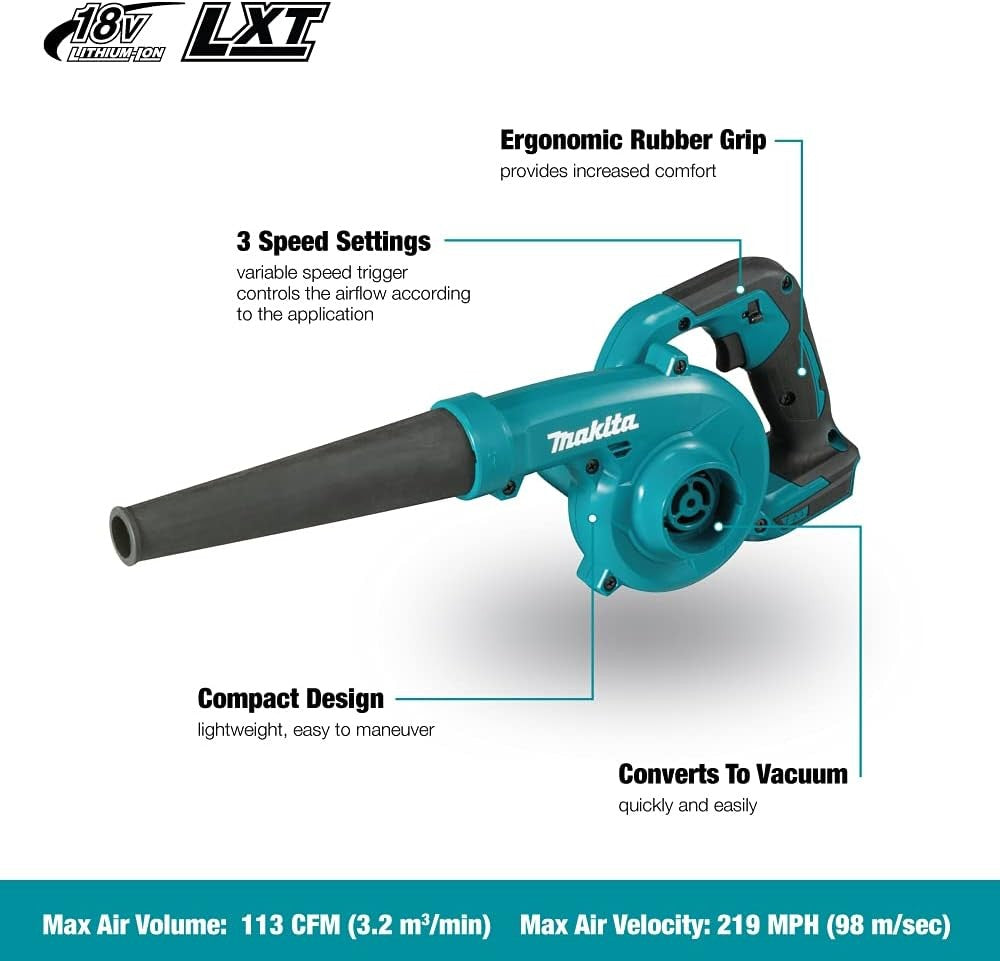 Cordless Leaf Blower 18V Variable Speed Lightweight Garden Patio Cleaner