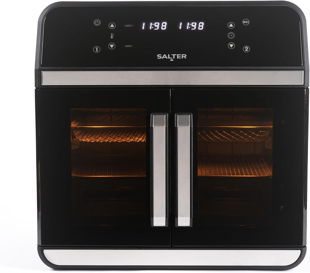 XL Air Fryer Oven 15L | Multi-Level, Dual Windows, Rotisserie, 6 Presets, 2300W