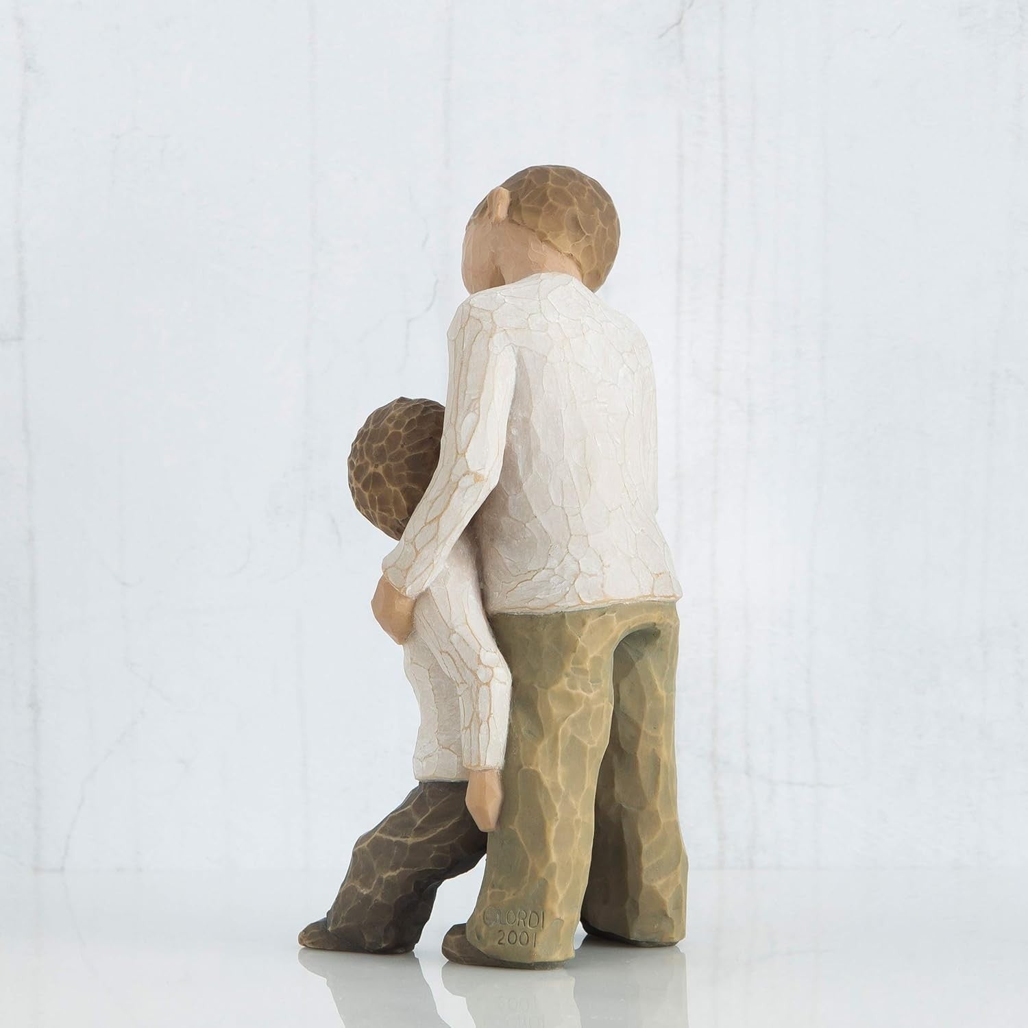 Brothers Figurine Ornament 5" Hand-Painted Resin Family Sculpture Sentimental