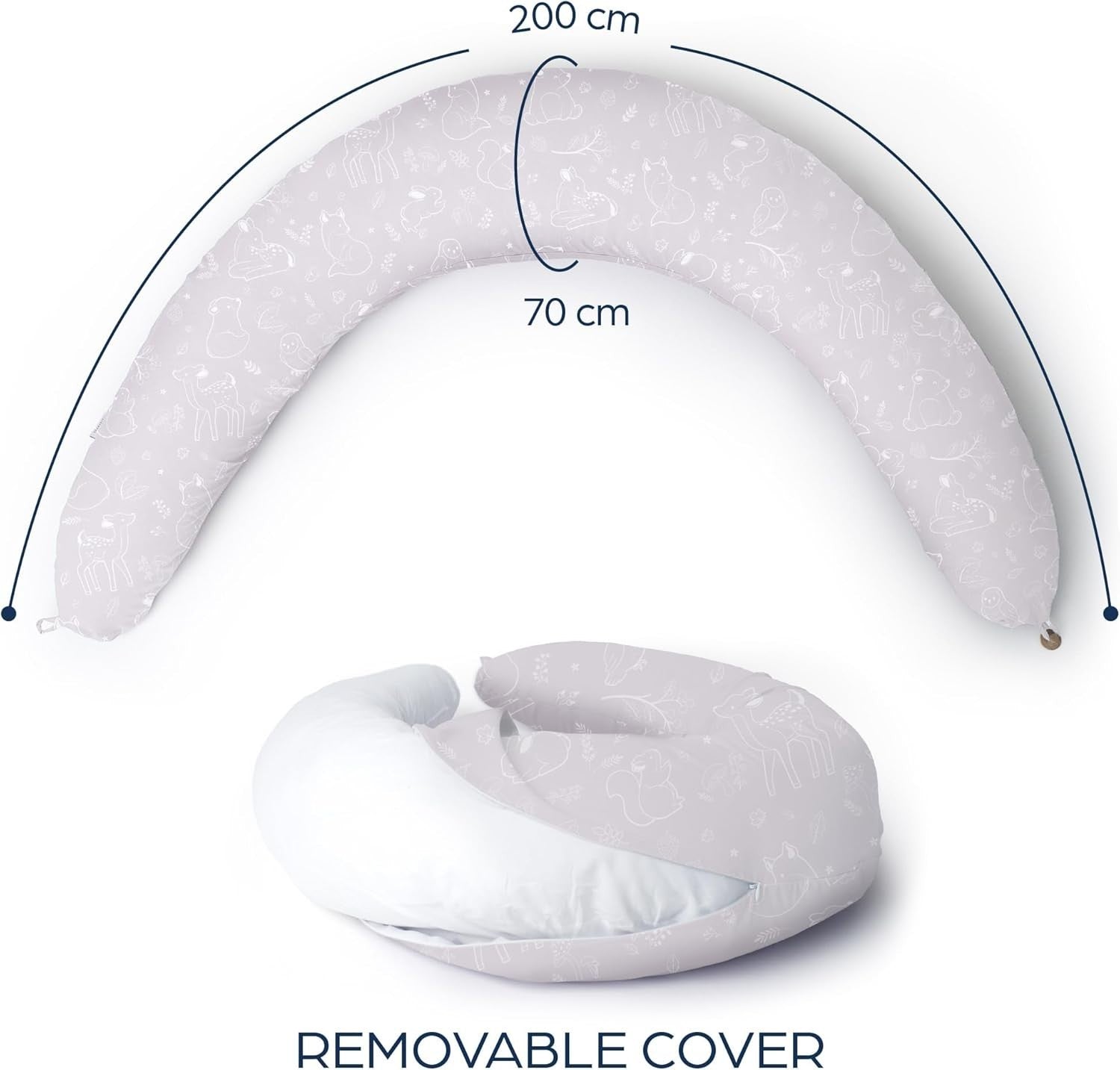 XXL Pregnancy Pillow U Shape Full Body Maternity Nursing Support 200x70cm