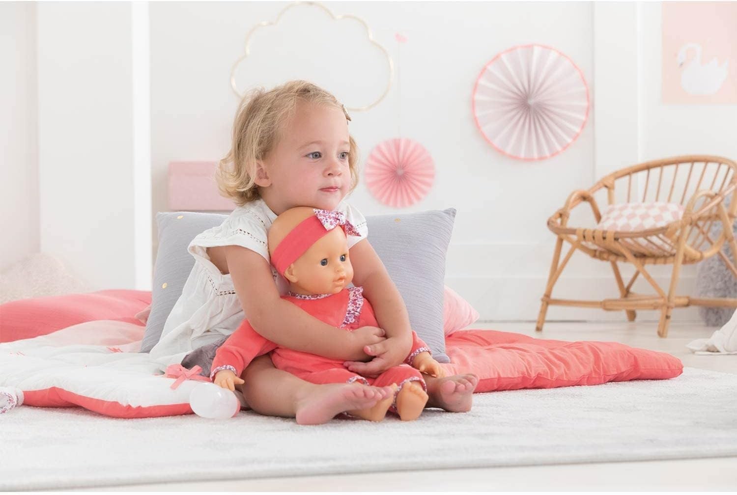 42cm Interactive Baby Doll Sleeping Eyes Sounds Vanilla Scent Soft Body
