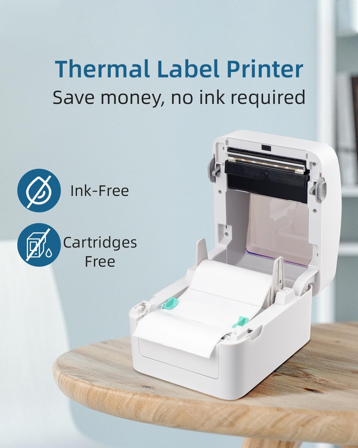 4x6 Bluetooth Thermal Shipping Label Printer 20 Labels