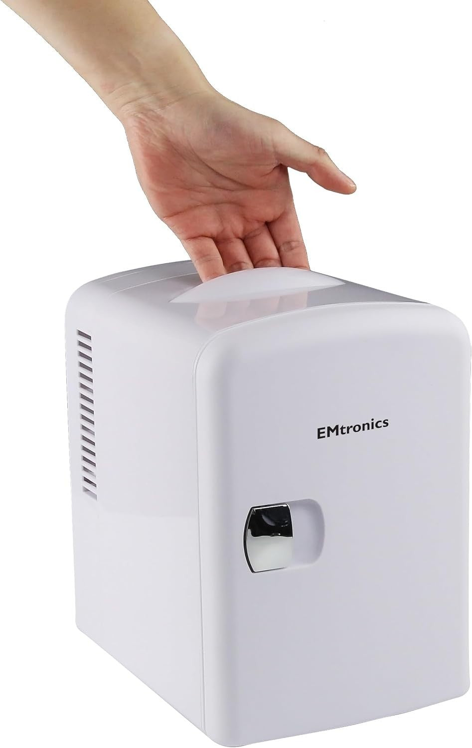 4L Mini Cooler Fridge Portable White AC/DC Travel Bedroom Car Use