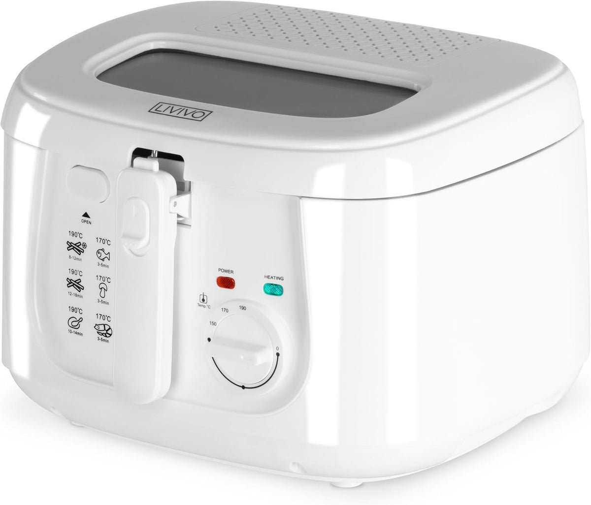 Electric Deep Fat Fryer 2.5L Non-Stick Oil Cooker with Viewing Window