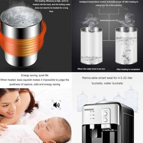 Water Cooler with Ice Maker Hot & Cold Countertop Dispenser Home Office