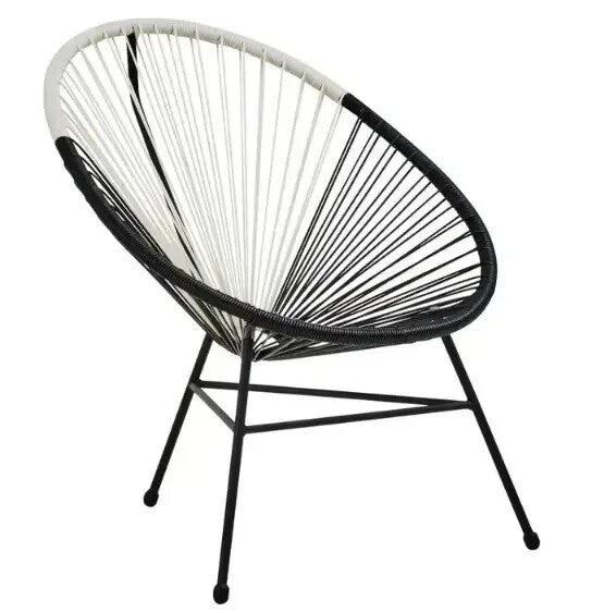 3 Piece Rattan Garden Bistro Set Outdoor Chairs & Glass Table Weatherproof