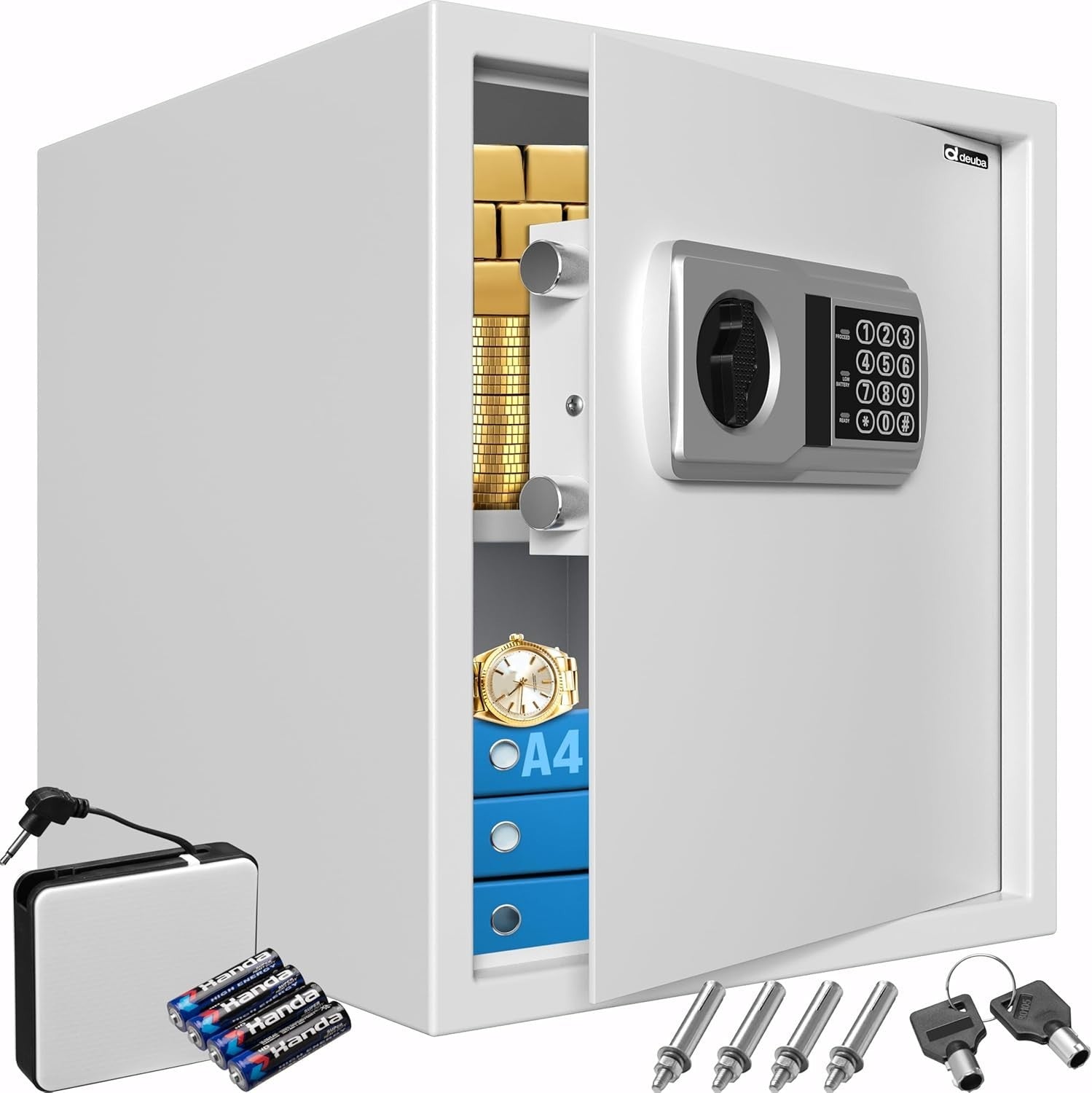 Electronic Safe Digital Keypad Lock 45L Steel Security Cash Safe Box