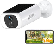 3K Solar Security Camera Wireless Outdoor Color Night Vision WiFi