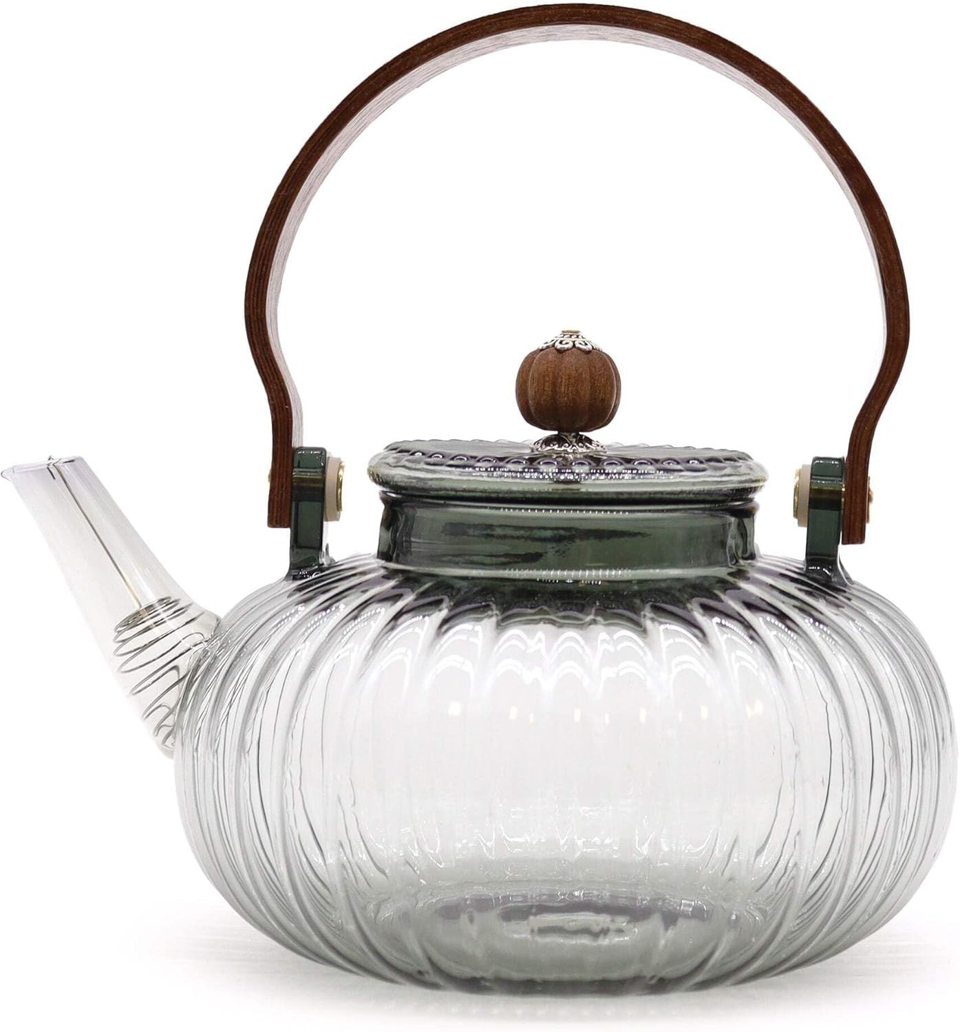 950ml Glass Teapot with Infuser Filters Stovetop Safe Loose Leaf Tea