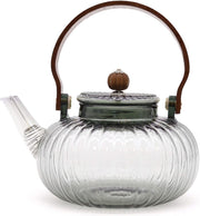 950ml Glass Teapot with Infuser Filters Stovetop Safe Loose Leaf Tea