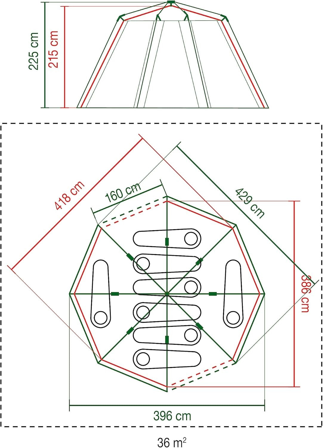 6-Person Coleman Dome Tent – Waterproof Family Festival Tent