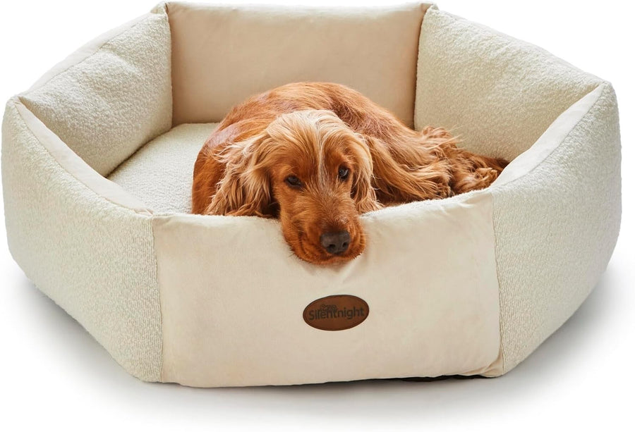 Medium Donut Dog Bed 75x19cm Plush Washable Calming