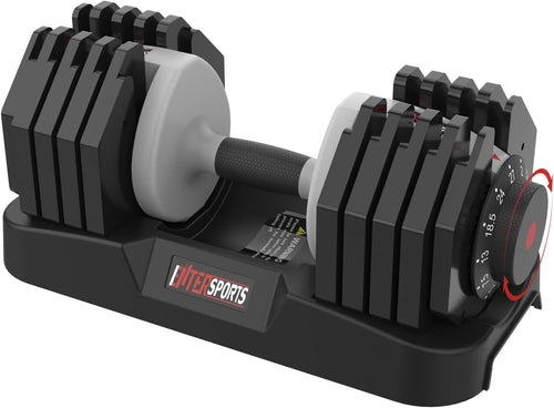 27kg Adjustable Dumbbell Single 10-in-1 One-Hand Dial Home Gym