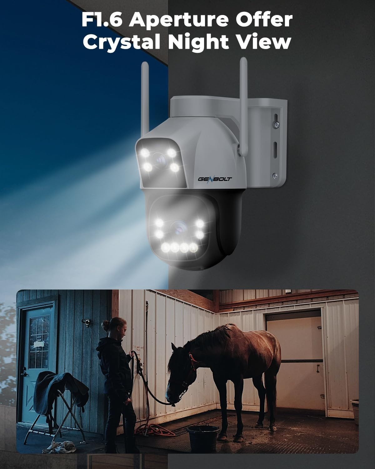 4G LTE Solar Security Camera Outdoor Dual Lens PTZ CCTV No WiFi