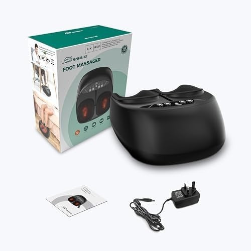Shiatsu Foot Massager with Heat, Compression & Vibration, Deep Kneading