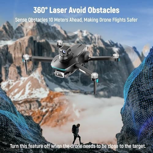 4K GPS Drone with Camera, 360° Obstacle Avoidance, Brushless Motor  249g