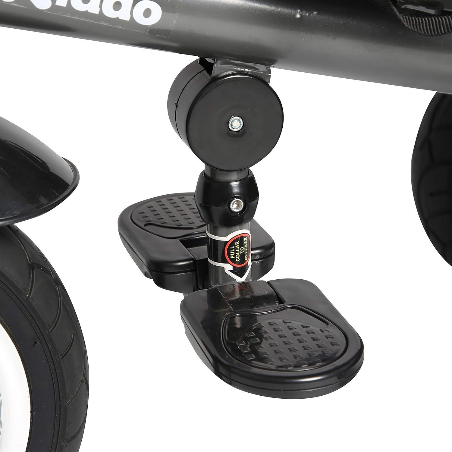 4 in 1 Kids Tricycle Rotating Seat Sun Canopy Parent Push Trike Grey