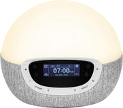 Sunrise Wake Up Alarm Clock Radio Dimmable Sleep Sounds Light Therapy
