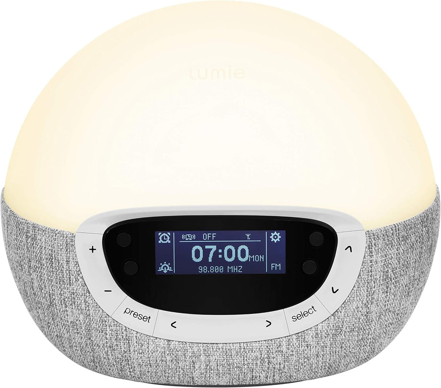 Sunrise Wake Up Alarm Clock Radio Dimmable Sleep Sounds Light Therapy