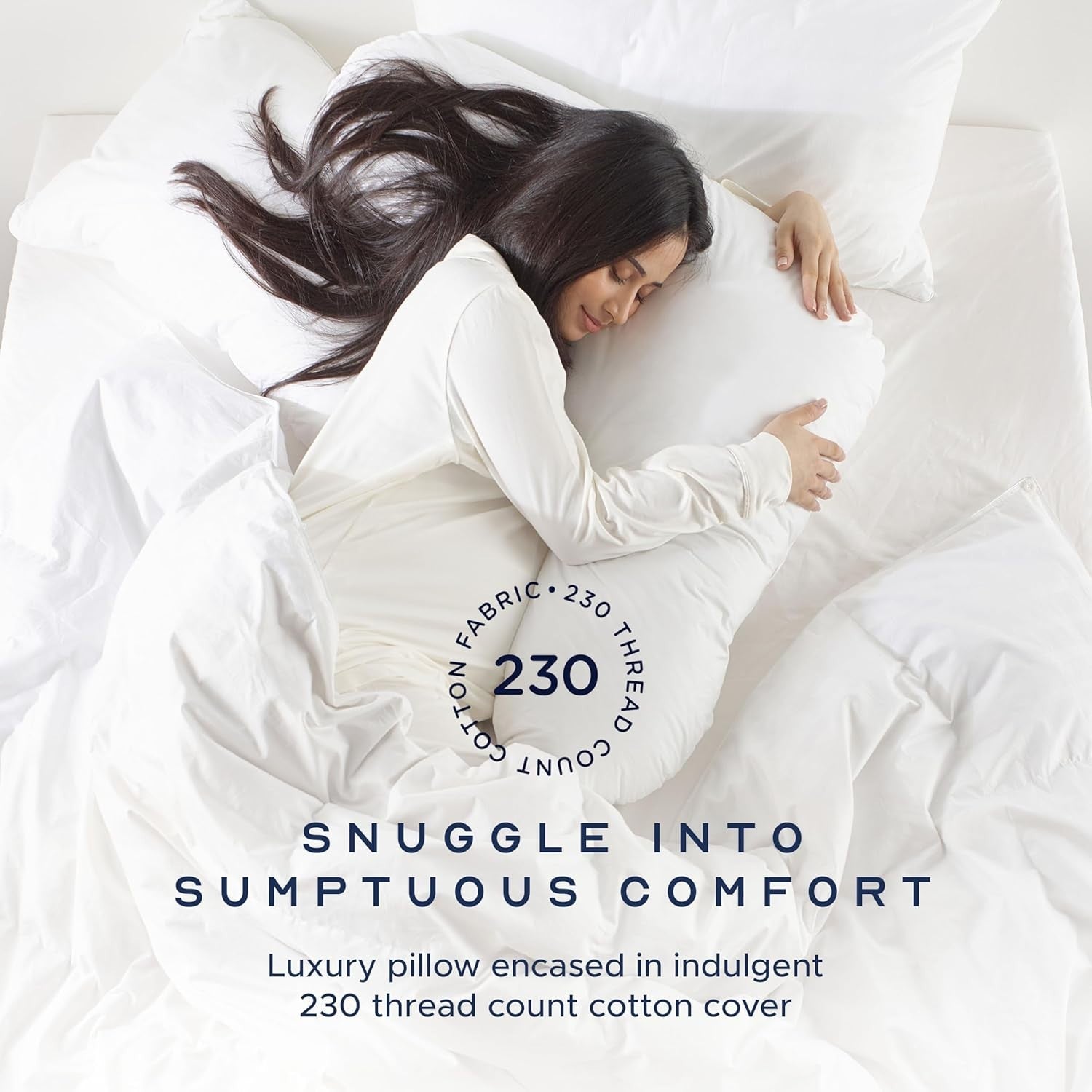 Luxury Pregnancy V Shaped Pillow 2 Pack Full Body Maternity Support
