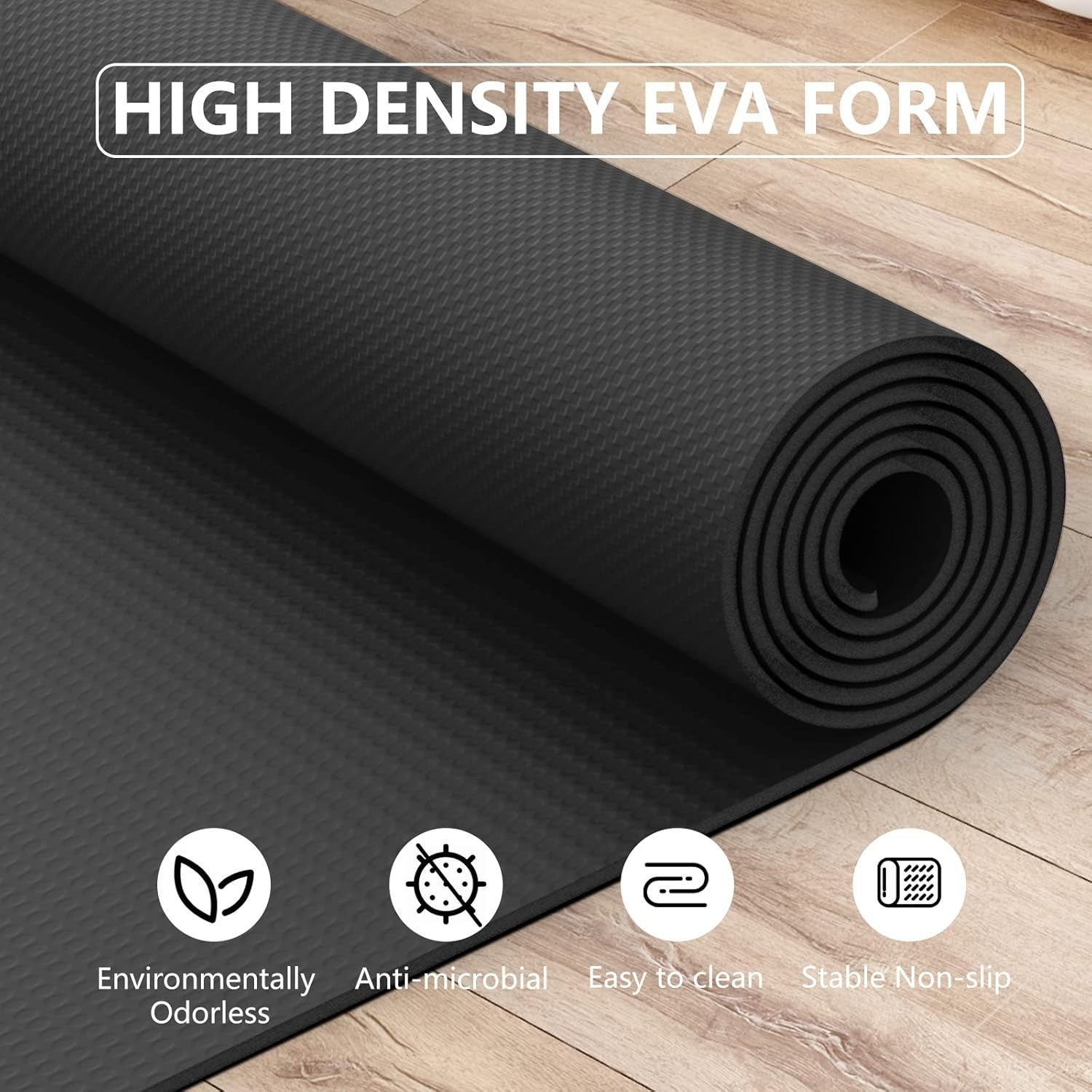 Extra Long Rowing Machine Mat 8.5ft Non-Slip Waterproof PVC Floor Protector