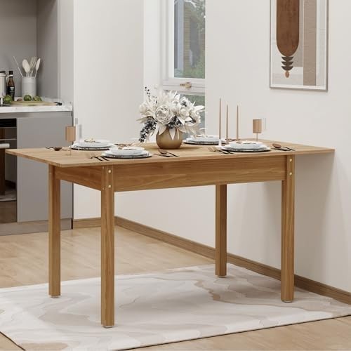 Extendable Wooden Dining Table 110-150cm Seats 4-6 People Oak