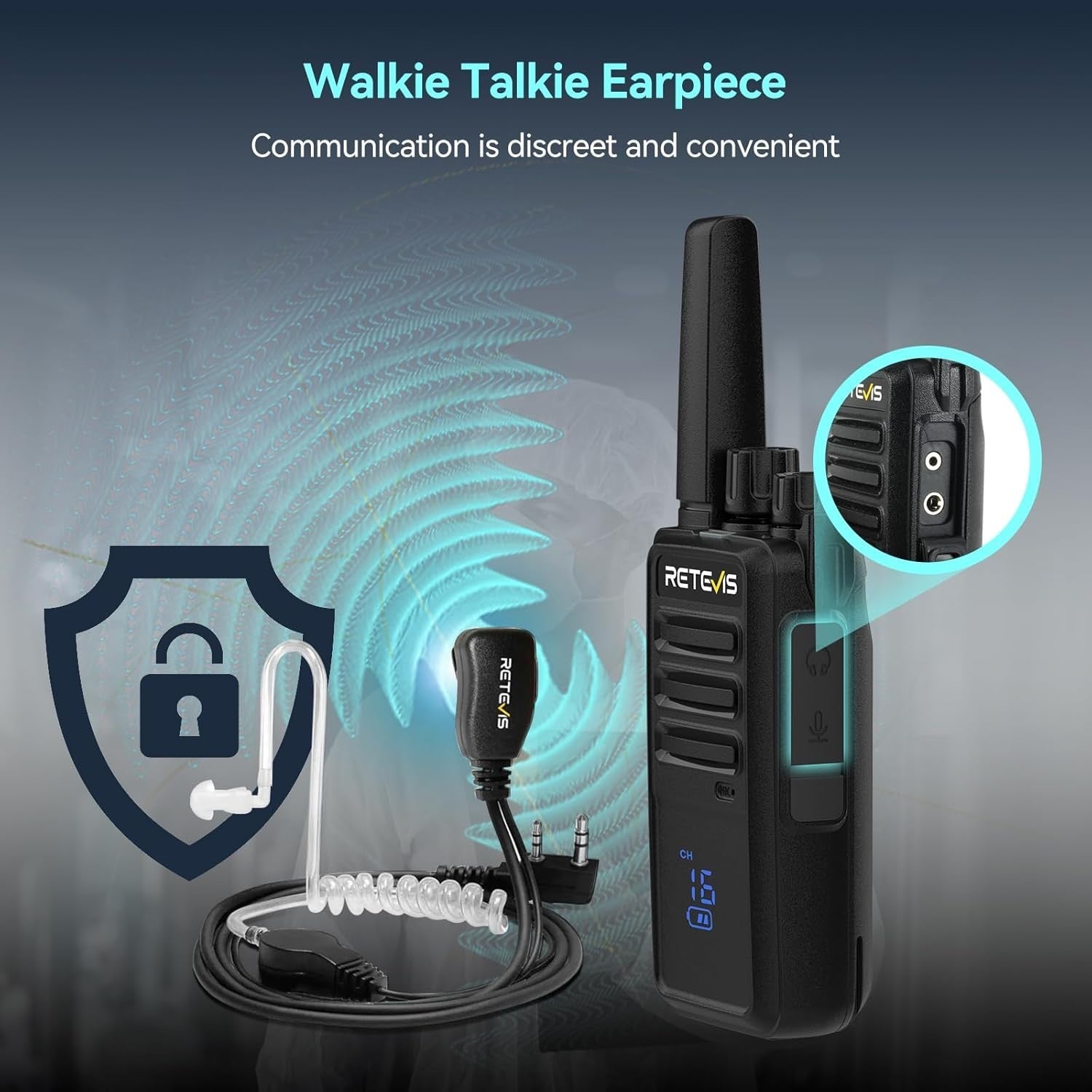Professional Walkie Talkies 10 Pack PMR446 VOX USB-C w/ 10 Way Charger