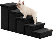 5 Step Dog Stairs with Storage Foldable Pet Steps 22" High 200lb