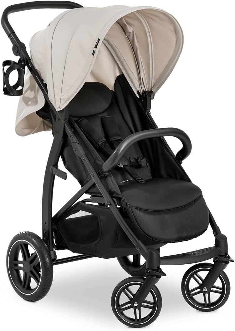All Terrain Baby Pushchair Rubber Wheels One Hand Fold Recline 22kg