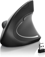 Vertical Ergonomic Wireless Mouse Bluetooth 2400 DPI USB Comfort