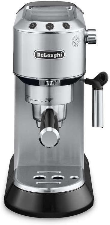 15-Bar Metal Espresso Machine with Milk Frother | Fast Heat-Up | Compact 1L