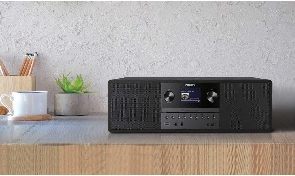 50W All-in-One Micro Music System | Bluetooth, CD, USB, FM DAB+, Bass Reflex