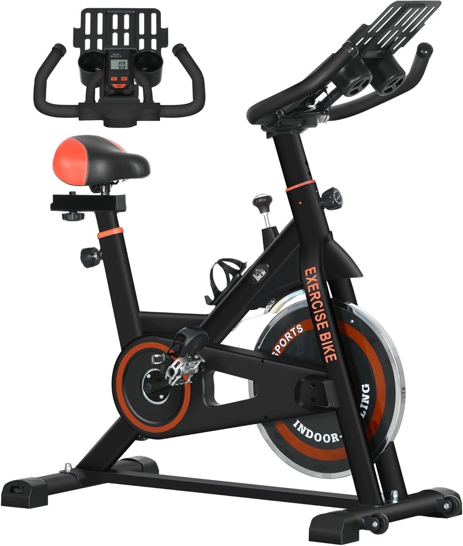 Upright Exercise Bike 8kg Flywheel Adjustable Resistance LCD Home Cycling