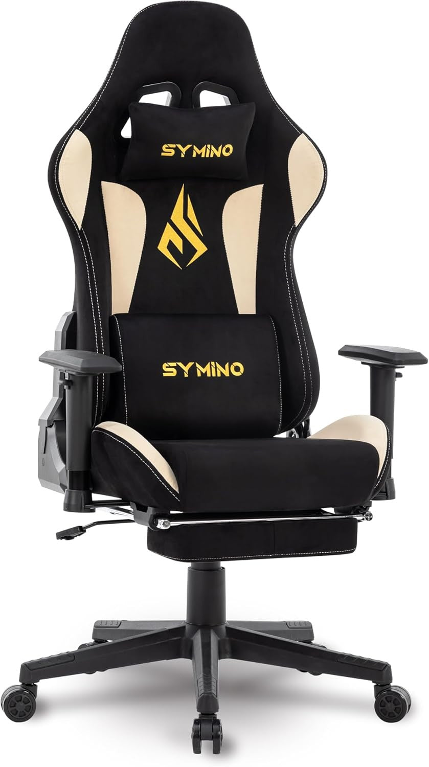 Ergonomic Gaming Chair with Footrest & Headrest – Adjustable PC Seat