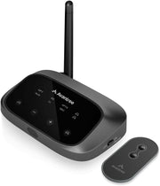 Black Bluetooth TV Transmitter – Dual Headphone aptX Adaptive Oasis