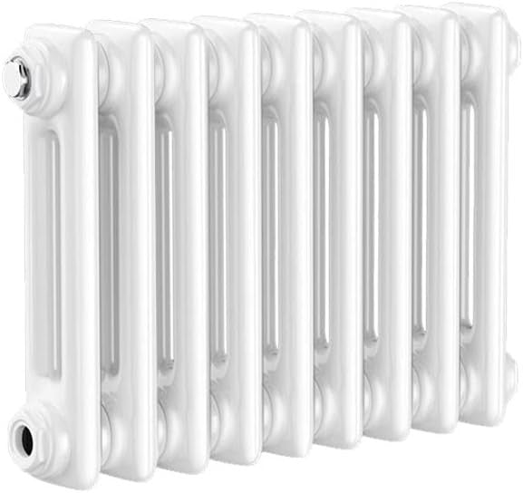 Horizontal Cast Iron Radiator 300x425mm Double Panel Black Heating