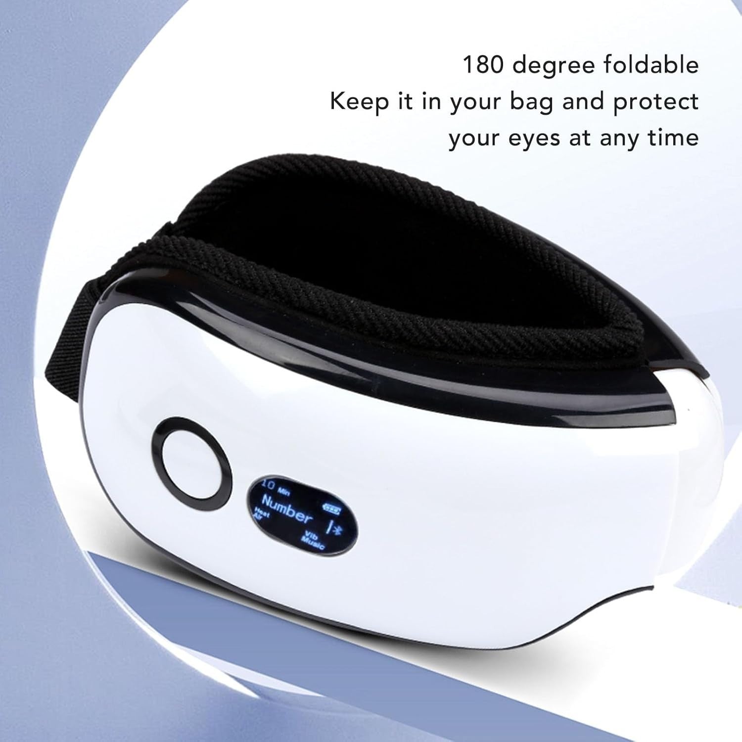 Heated Eye Massager Bluetooth Music Rechargeable Migraine Sleep Relief