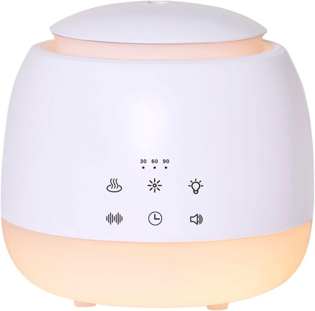 White Noise Machine with Diffuser, Humidifier, 10 Sounds & LED Night Light