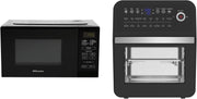 2L Air Fryer Oven + 20L Microwave Grill Set Temp Probe 60min Low Oil