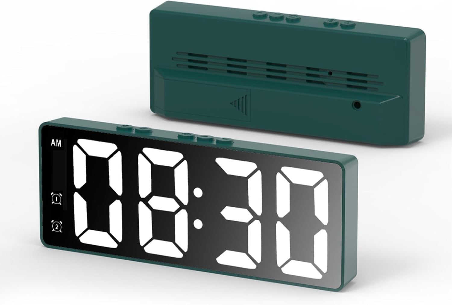 Large Digital Alarm Clock Snooze Date Temperature Display for Heavy Sleepers