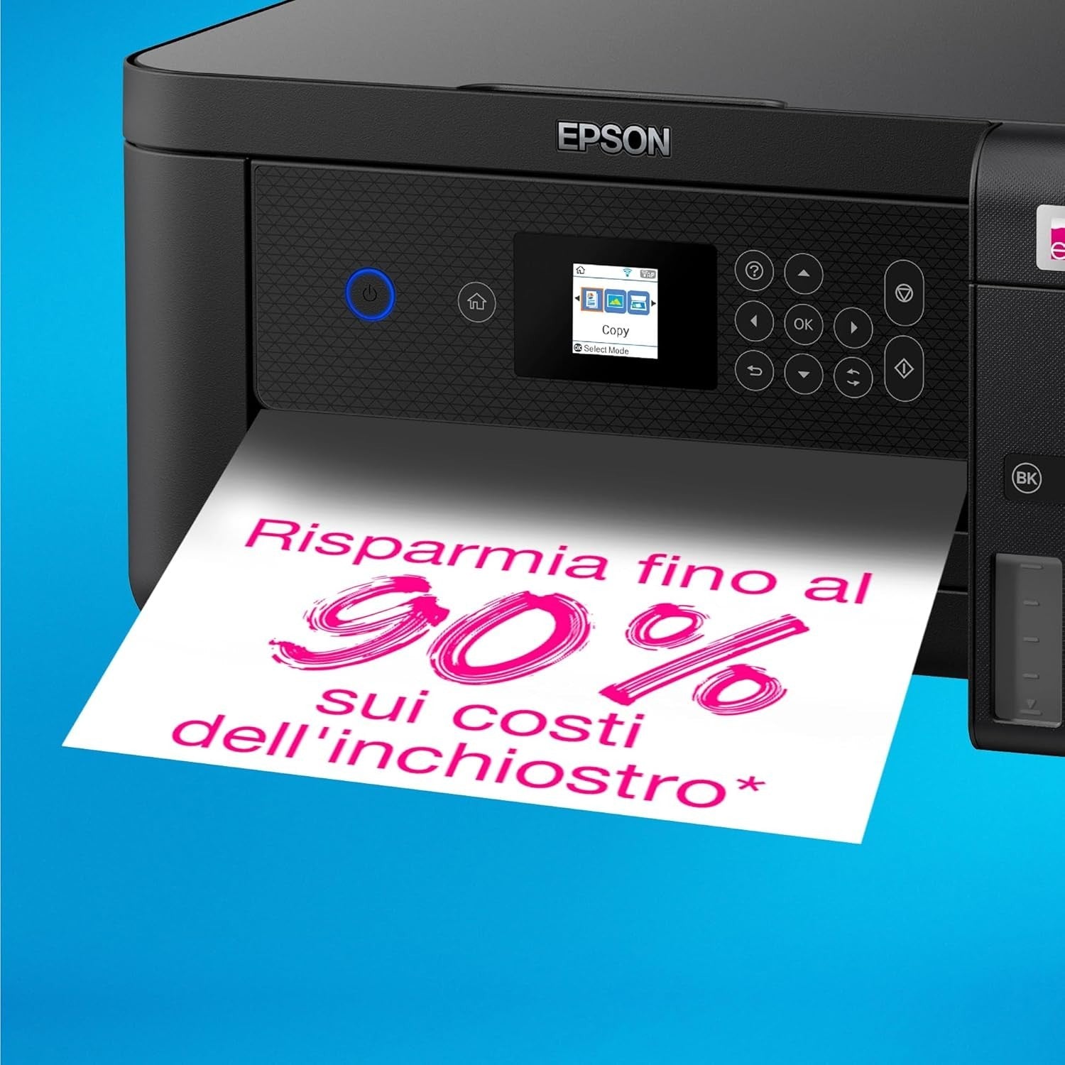 A4 Multifunction Printer High Capacity Refillable Tanks Black Duplex LCD