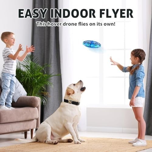 Kids Mini UFO Drone with 360° Motion Sensors & LED Light Toy Gift