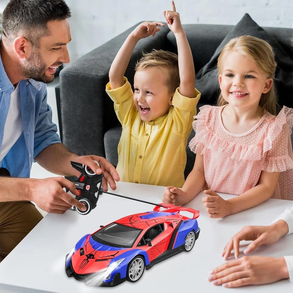 Spider RC Car 1:18 for Kids – Driftable Remote Control Car with Lights