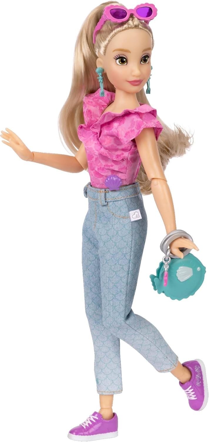 Poseable Fashion Doll 30cm with 2 Outfits Mickey Ring Gift Set