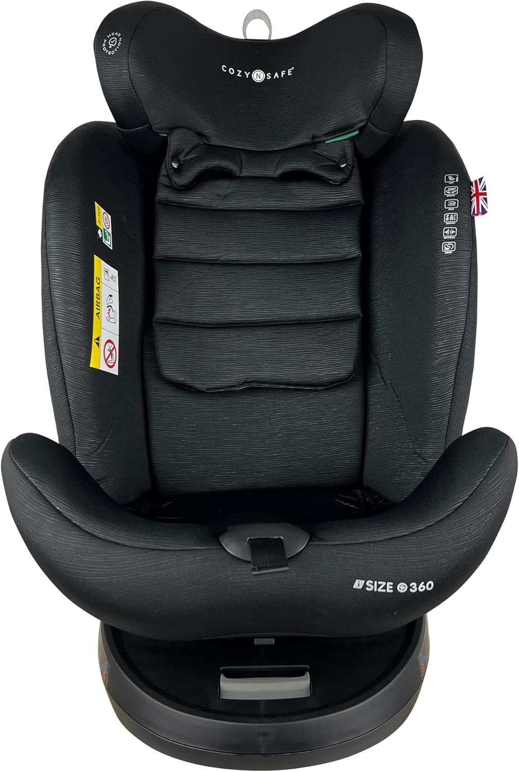 360° Spin i-Size Car Seat ISOFIX Birth–12 Years 40–150cm Impact
