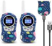 Kids Rechargeable Walkie Talkies 2 Pack Long Range VOX 8 Channel PMR